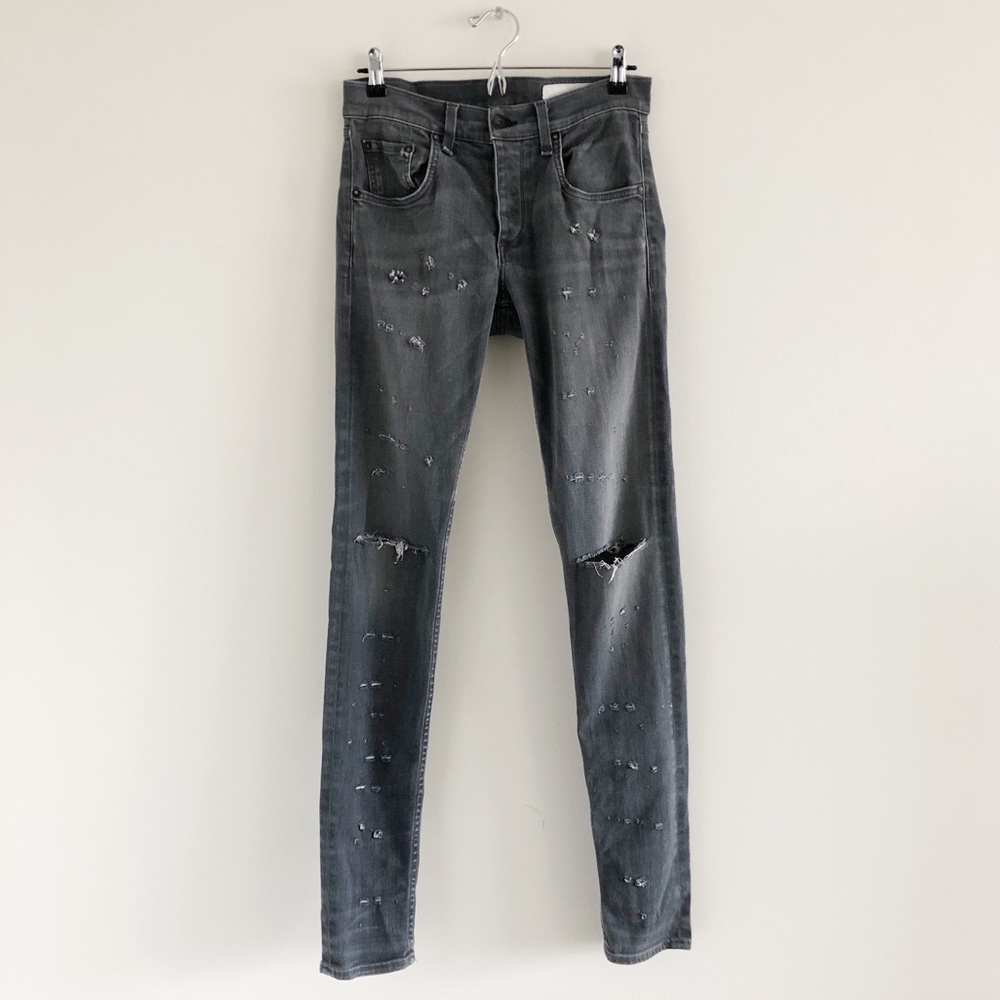 Men’s Rag & Bone Fit 1 Skinny Leg Jeans Silver 30